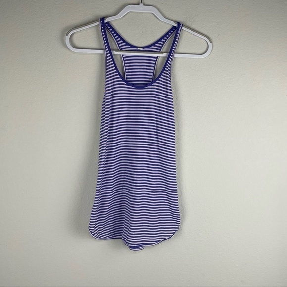 Lululemon Two Tone Purple Racerback Athletic Athleisure Tank Top Size 2 - Picture 1 of 4